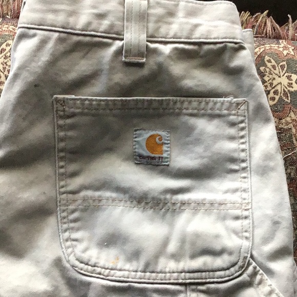 Carhartt khaki work shorts GUC 34” waist - Picture 2 of 4